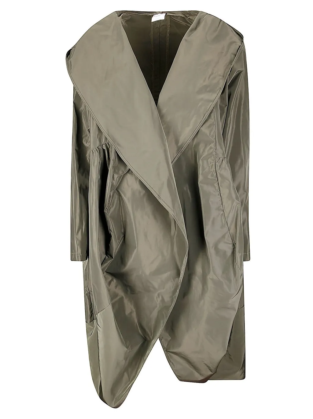 Hira Hooded Draped Trench Coat