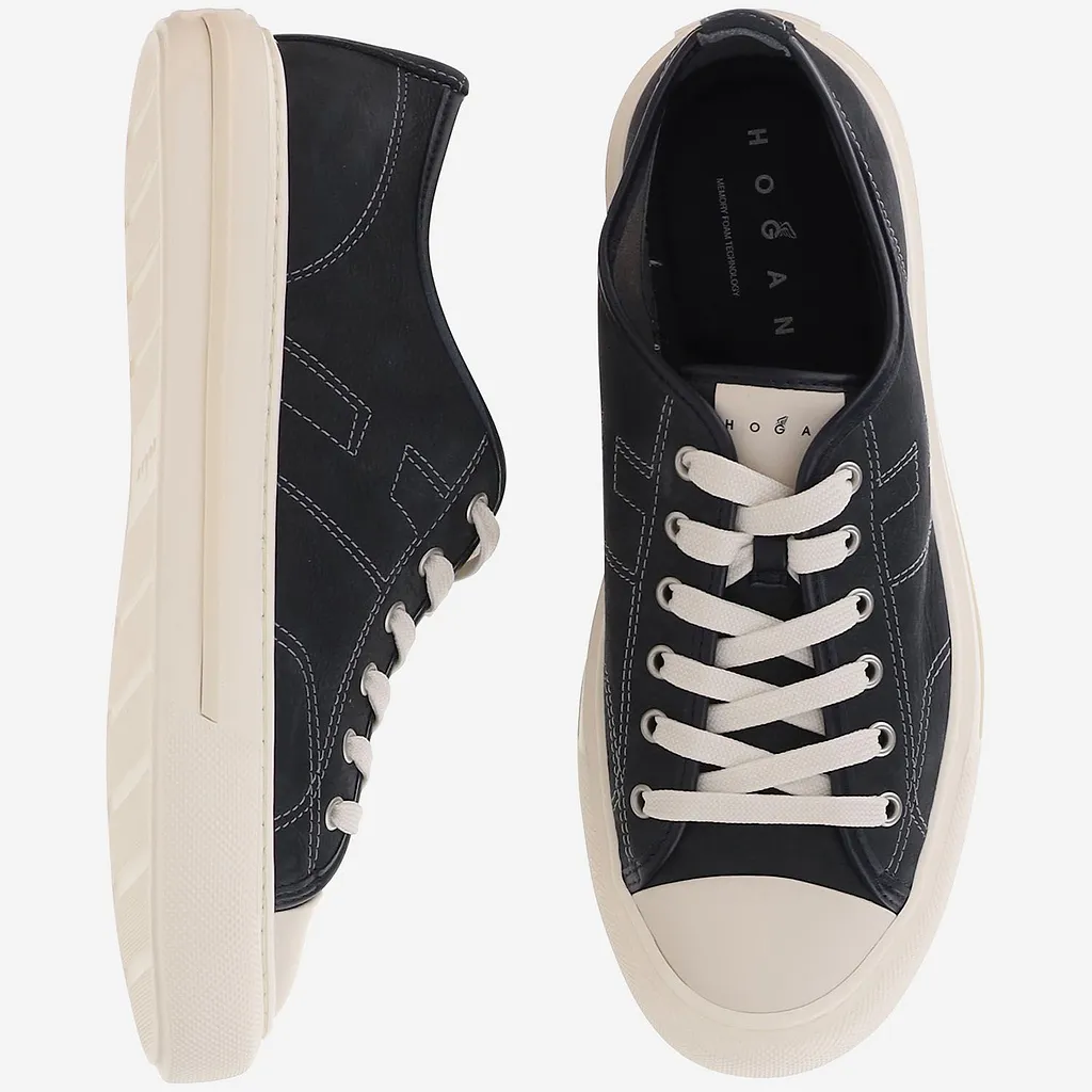 Hogan Contrast Sole Low-Top Sneakers