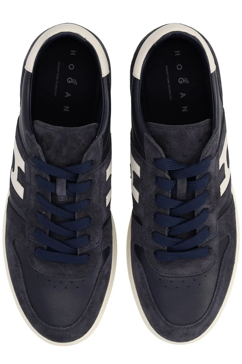 Hogan H-Stripe Lace-Up Sneakers