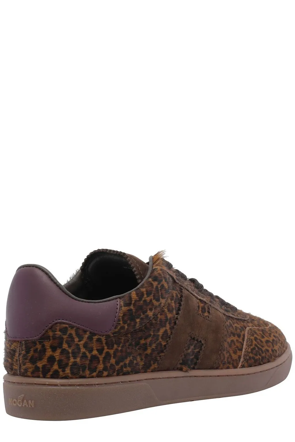 Hogan Animal-Print Low-Top Sneakers
