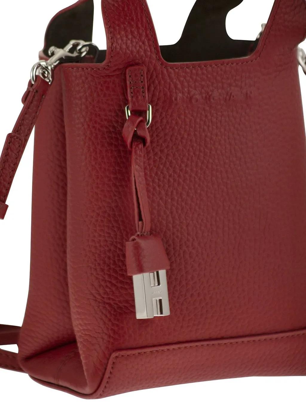 Hogan Logo Embossed Top Handle Bag