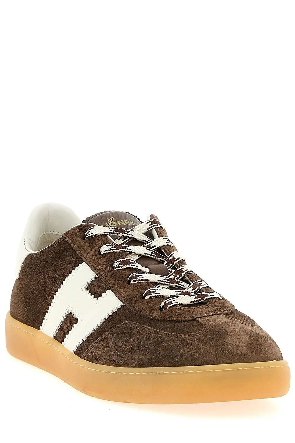 Hogan Logo-Patch Lace-Up Sneakers