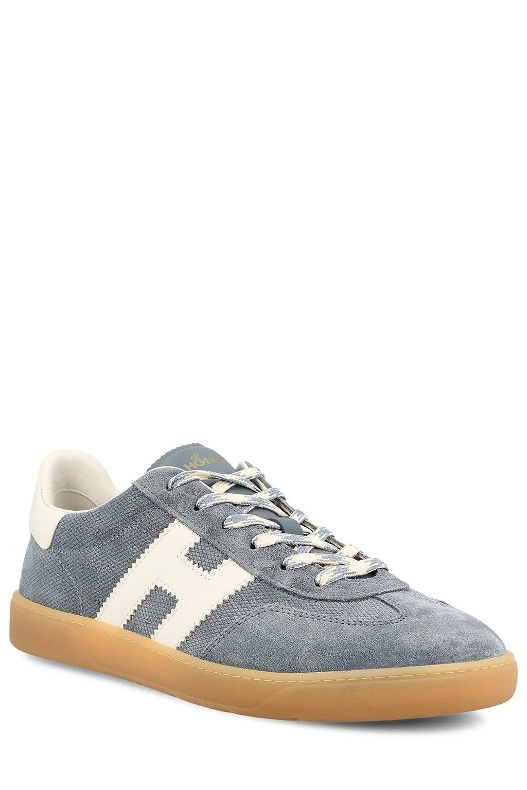 Hogan Logo-Patch Lace-Up Sneakers