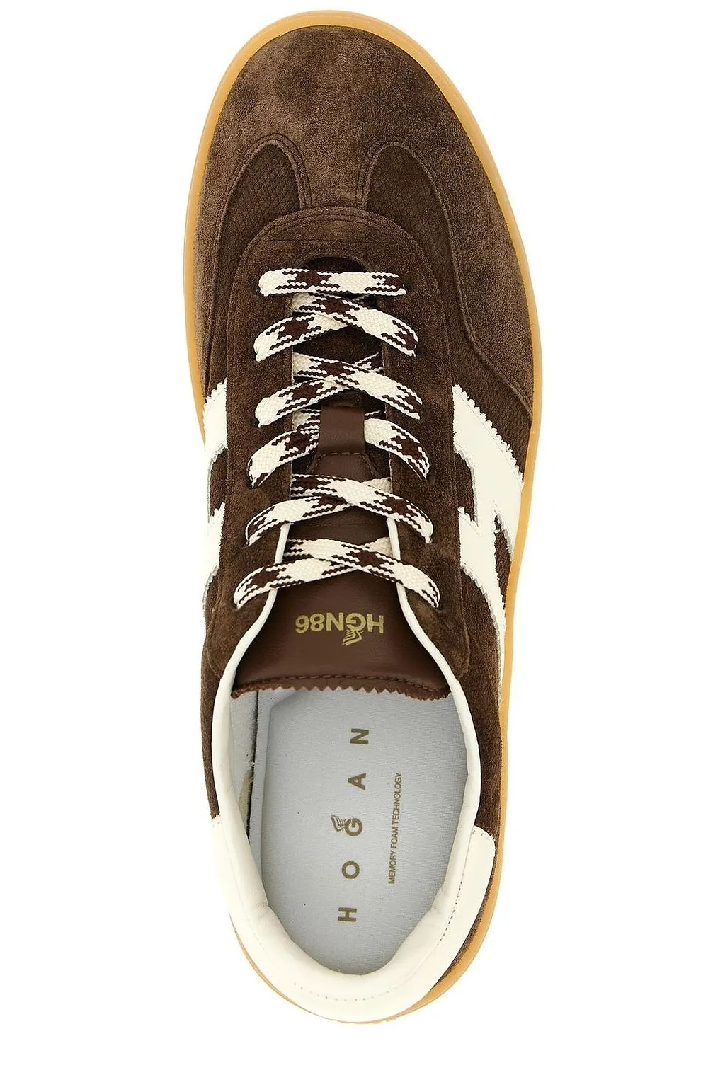 Hogan Logo-Patch Lace-Up Sneakers