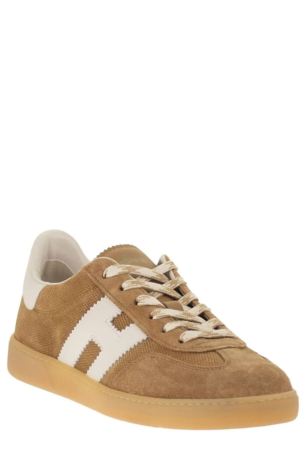 Hogan Logo-Patch Lace-Up Sneakers