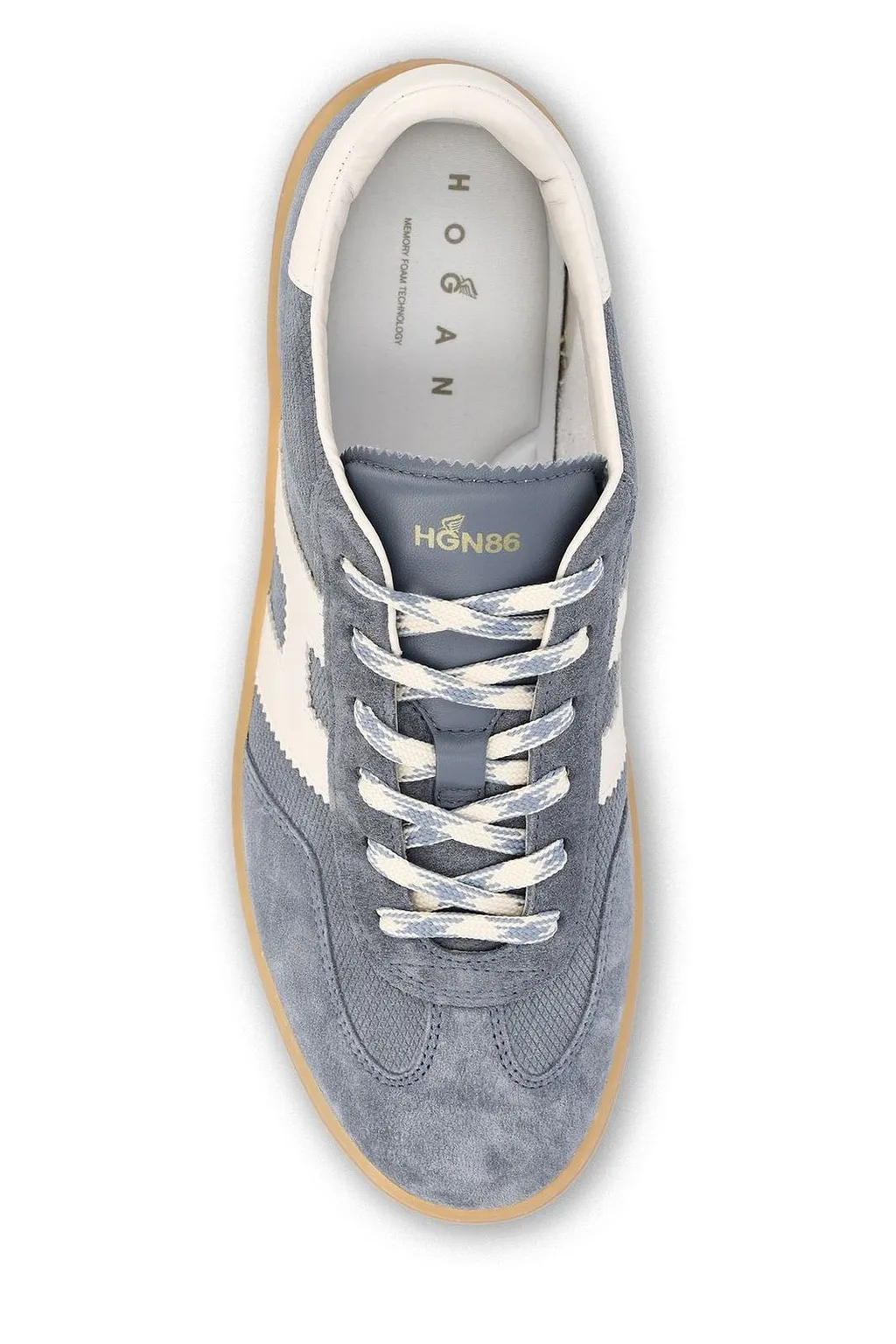 Hogan Logo-Patch Lace-Up Sneakers