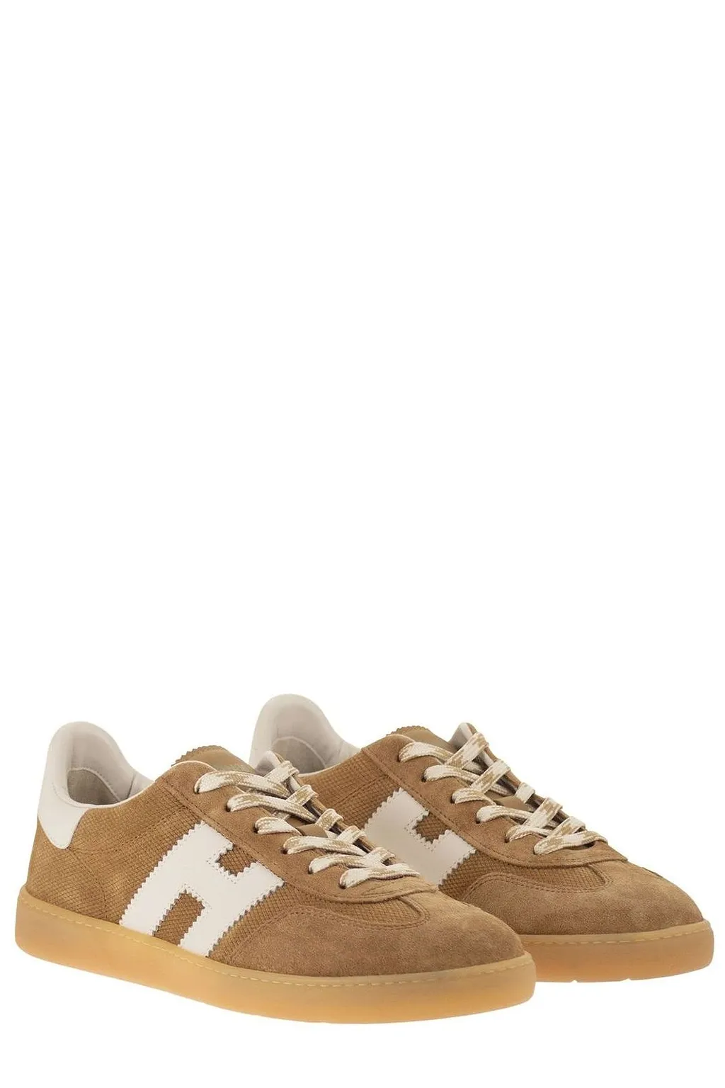 Hogan Logo-Patch Lace-Up Sneakers