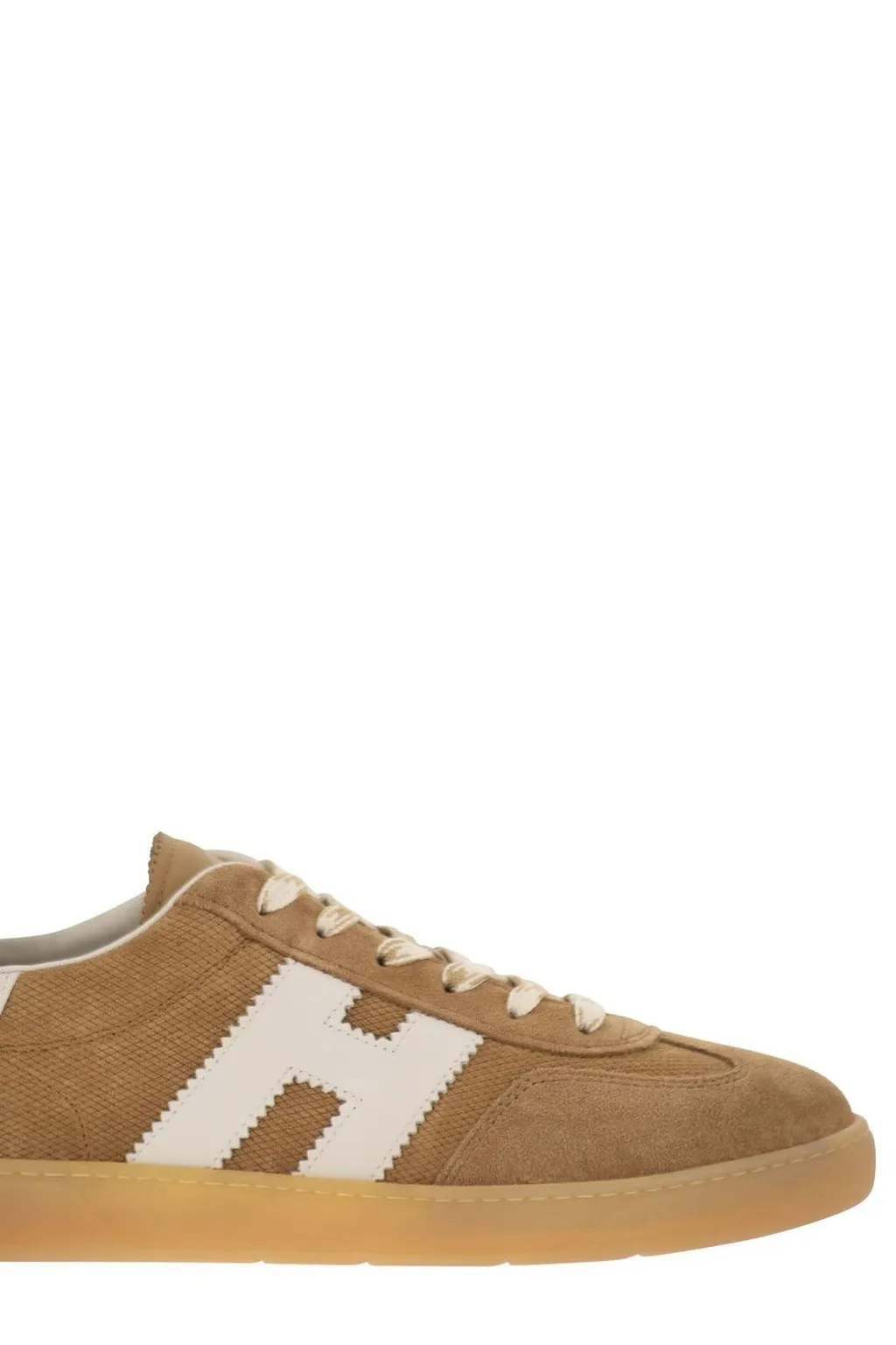 Hogan Logo-Patch Lace-Up Sneakers