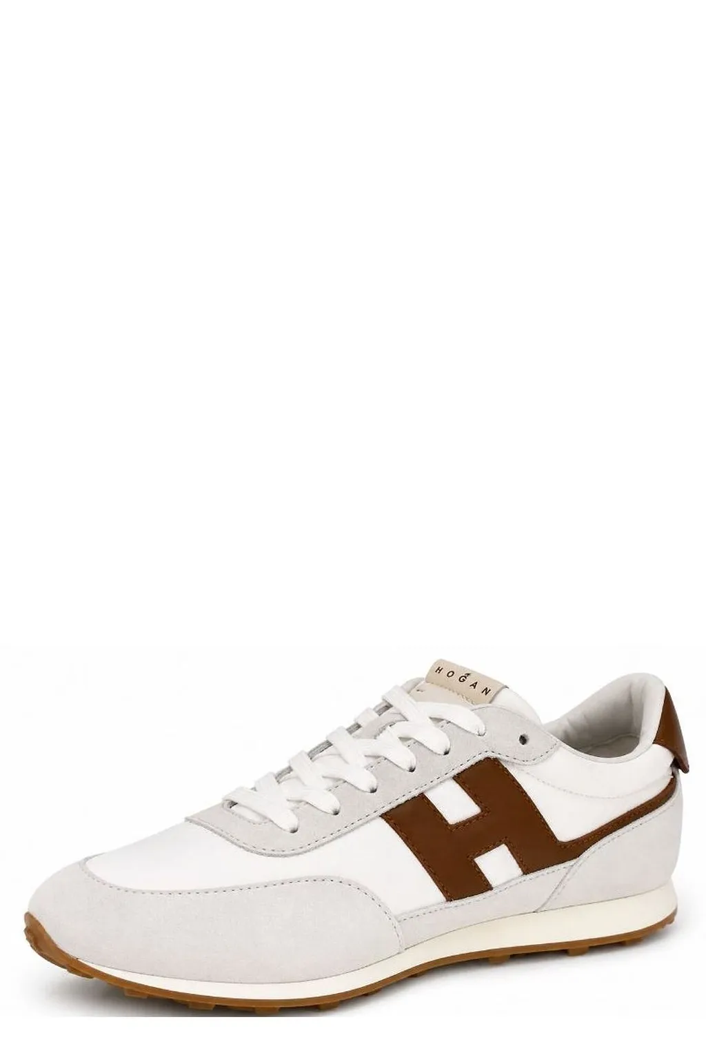 Hogan Logo-Patch Lace-Up Sneakers