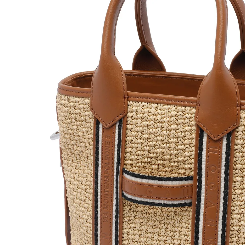 Hogan Script Small Shopping Bag