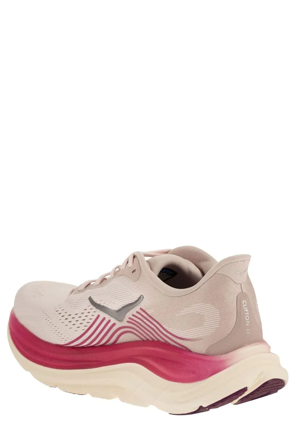 Hoka One One Clifton 11 Logo Printed Lace-Up Sneakers