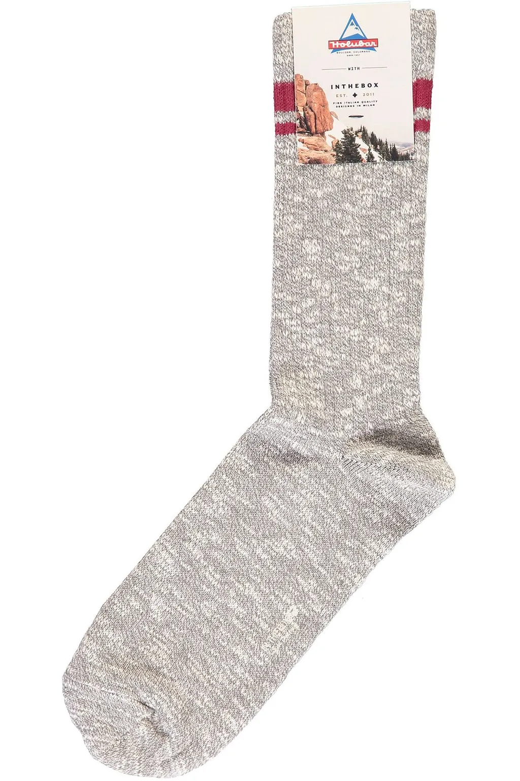Holubar Striped Ribbed Socks