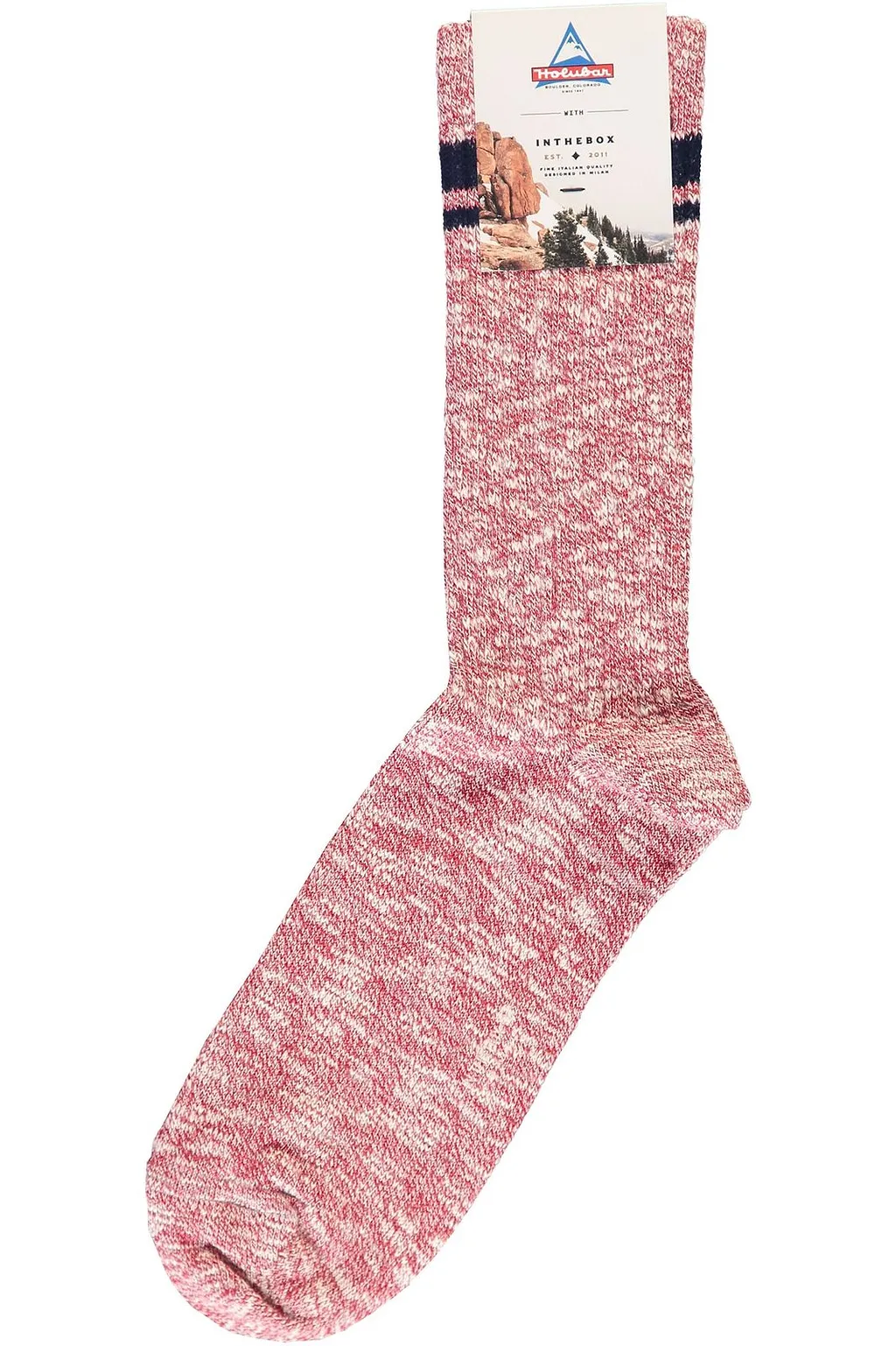 Holubar Striped Ribbed Socks