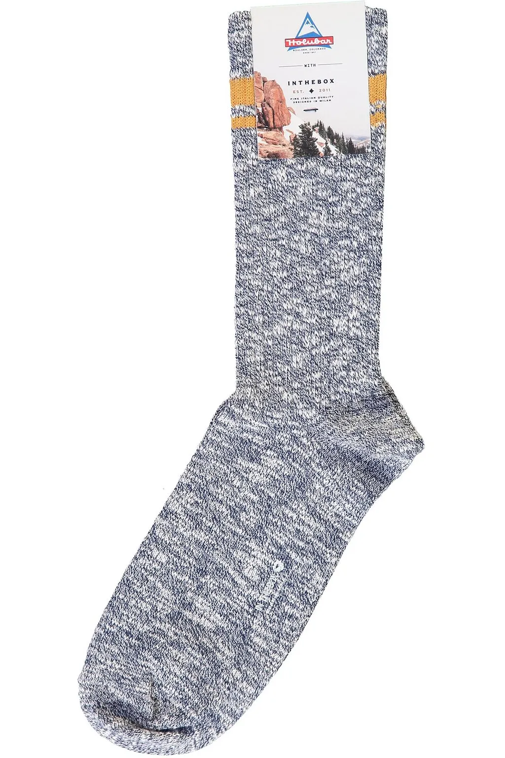 Holubar Striped Ribbed Socks