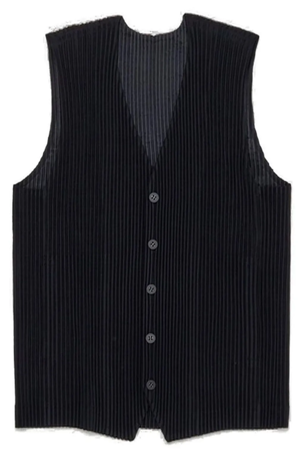 Homme Plissé Issey Miyake Pleated Button-Up Vest