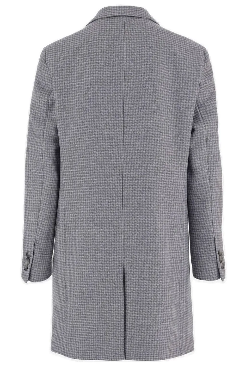 Hugo Boss Houndstooth Patterned Long Coat