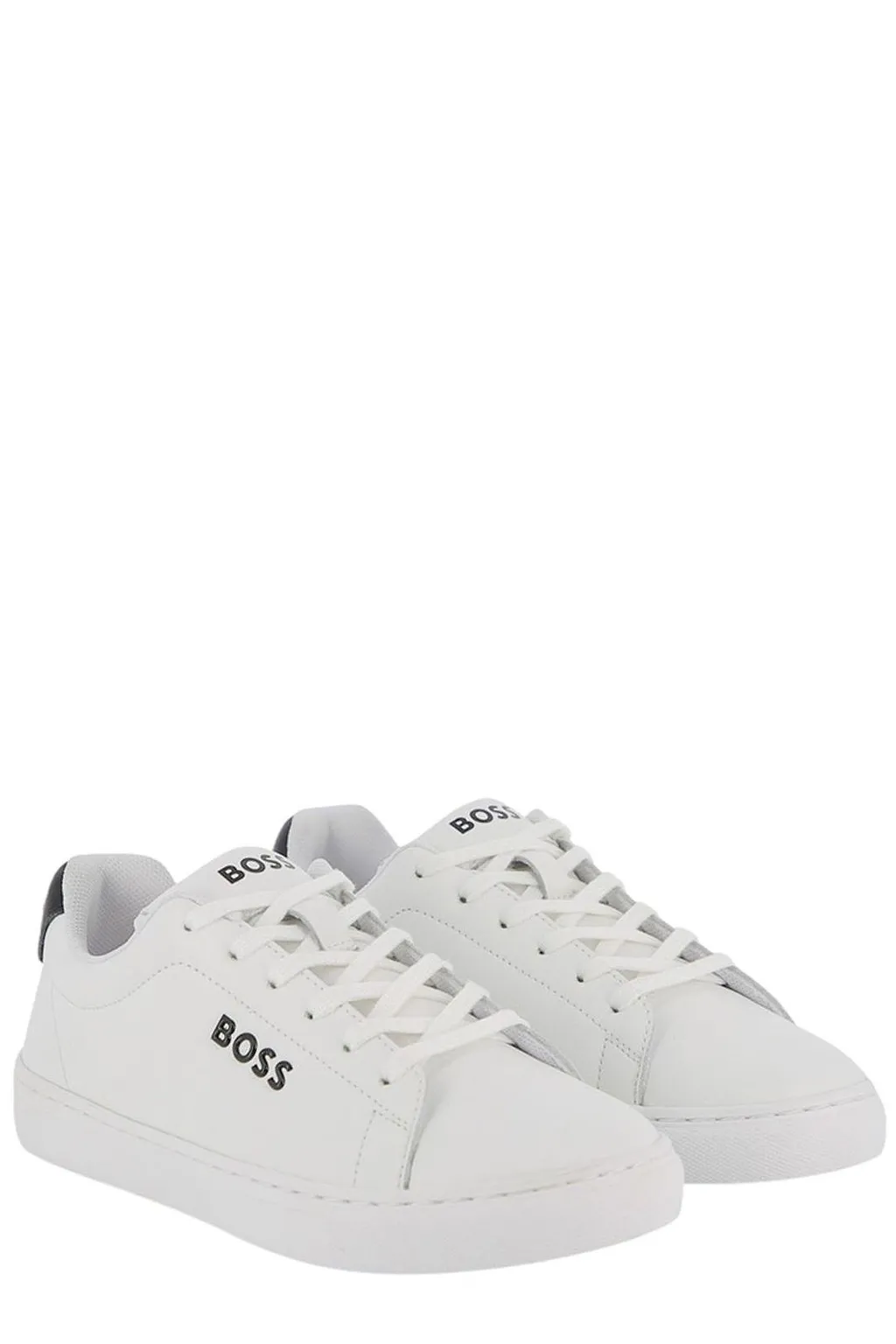 Hugo Boss Kids Logo Detailed Lace-Up Sneakers