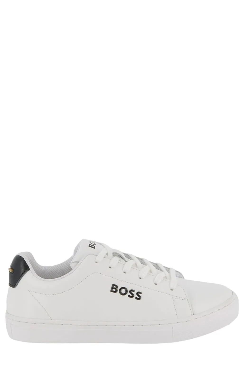 Hugo Boss Kids Logo Detailed Lace-Up Sneakers