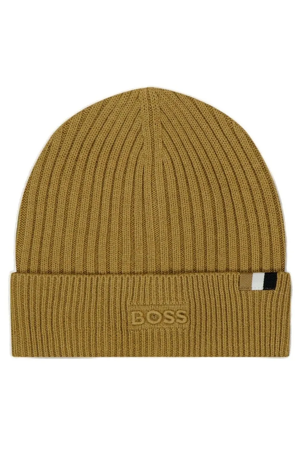 Hugo Boss Kids Logo Detail Ribbed Beanie