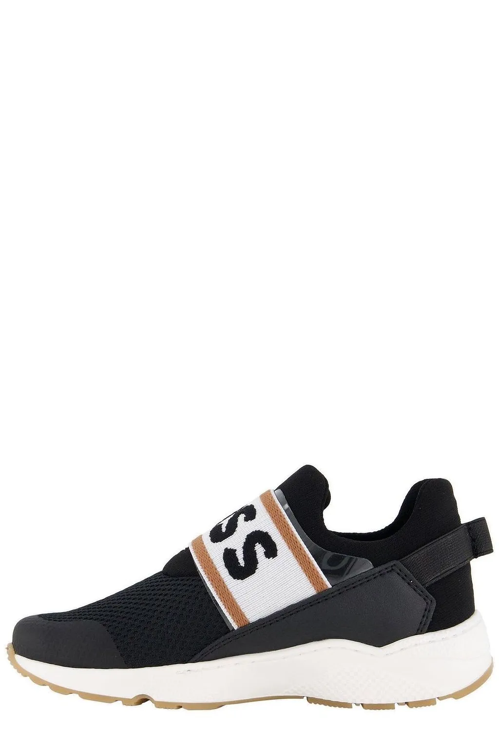 Hugo Boss Kids Logo Jacquard Strap Slip-On Sneakers