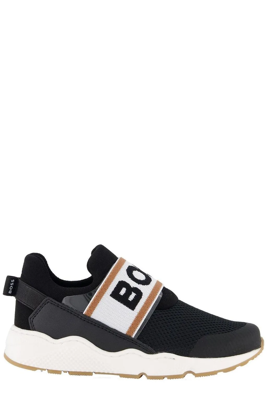 Hugo Boss Kids Logo Jacquard Strap Slip-On Sneakers