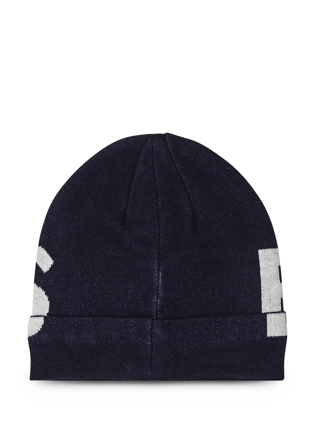 Hugo Boss Kids Logo-Intarsia Knitted Beanie