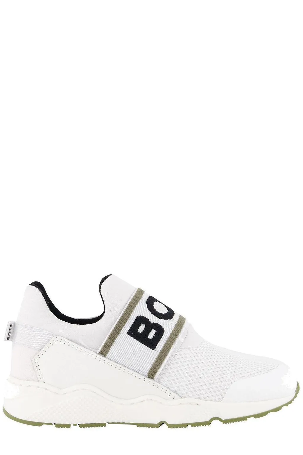 Hugo Boss Kids Logo Jacquard Strap Slip-On Sneakers