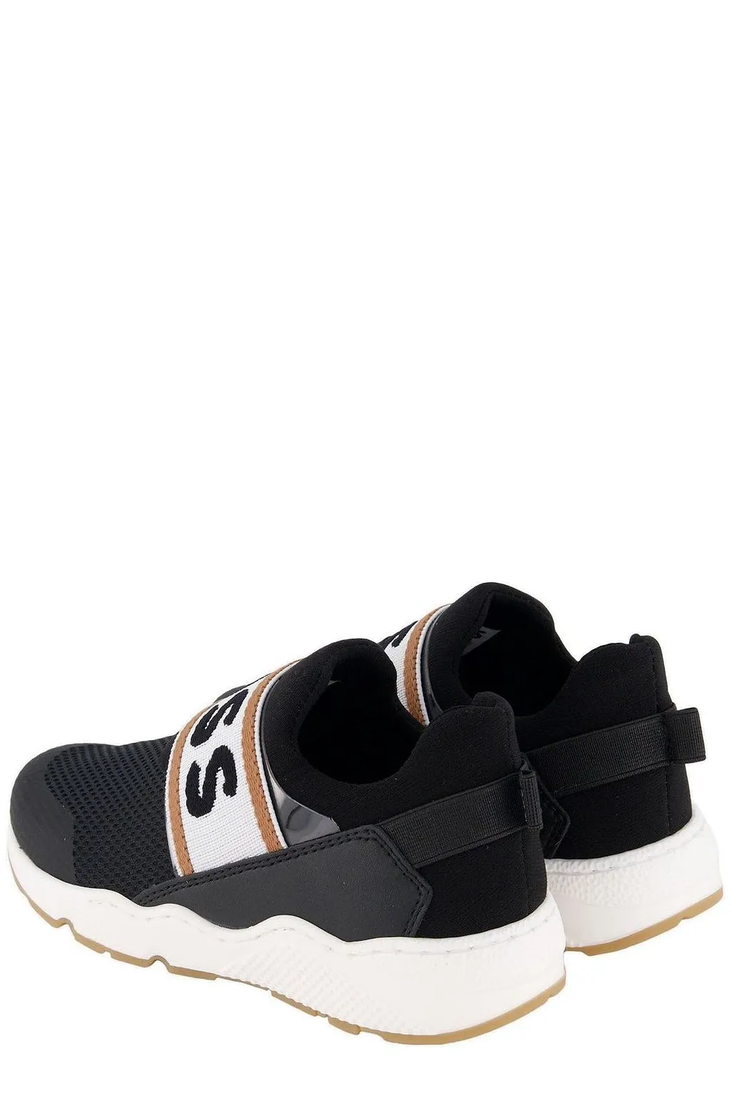 Hugo Boss Kids Logo Jacquard Strap Slip-On Sneakers