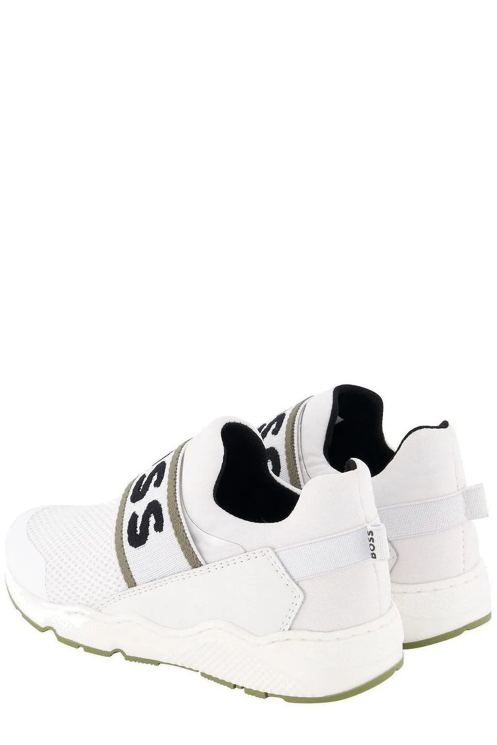 Hugo Boss Kids Logo Jacquard Strap Slip-On Sneakers