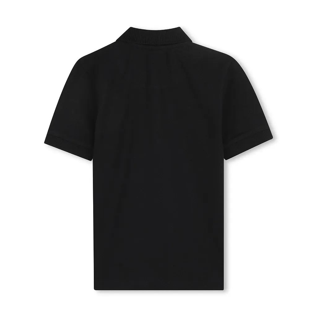 Logo-Patch Straight Polo Shirt