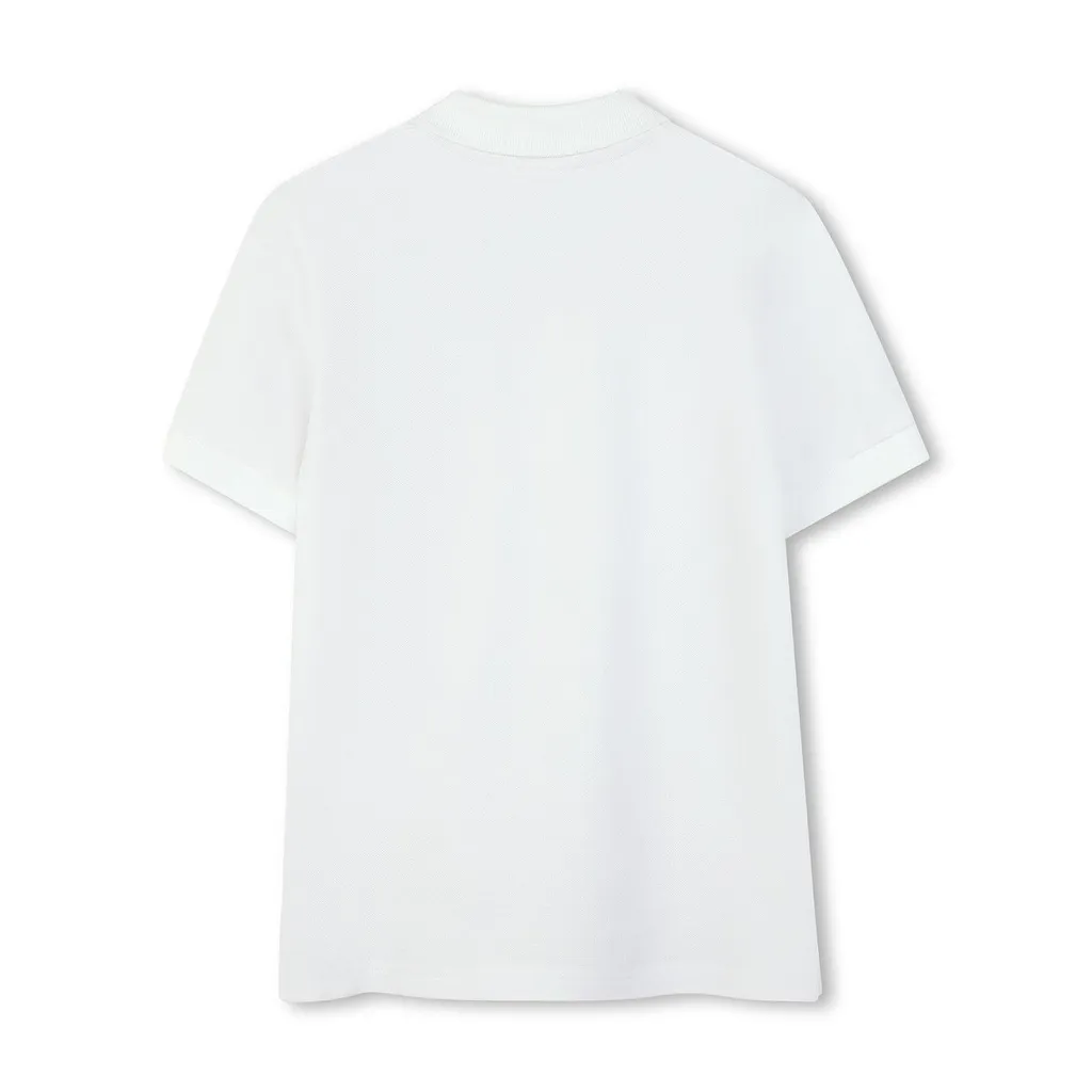 Logo-Patch Straight Polo Shirt