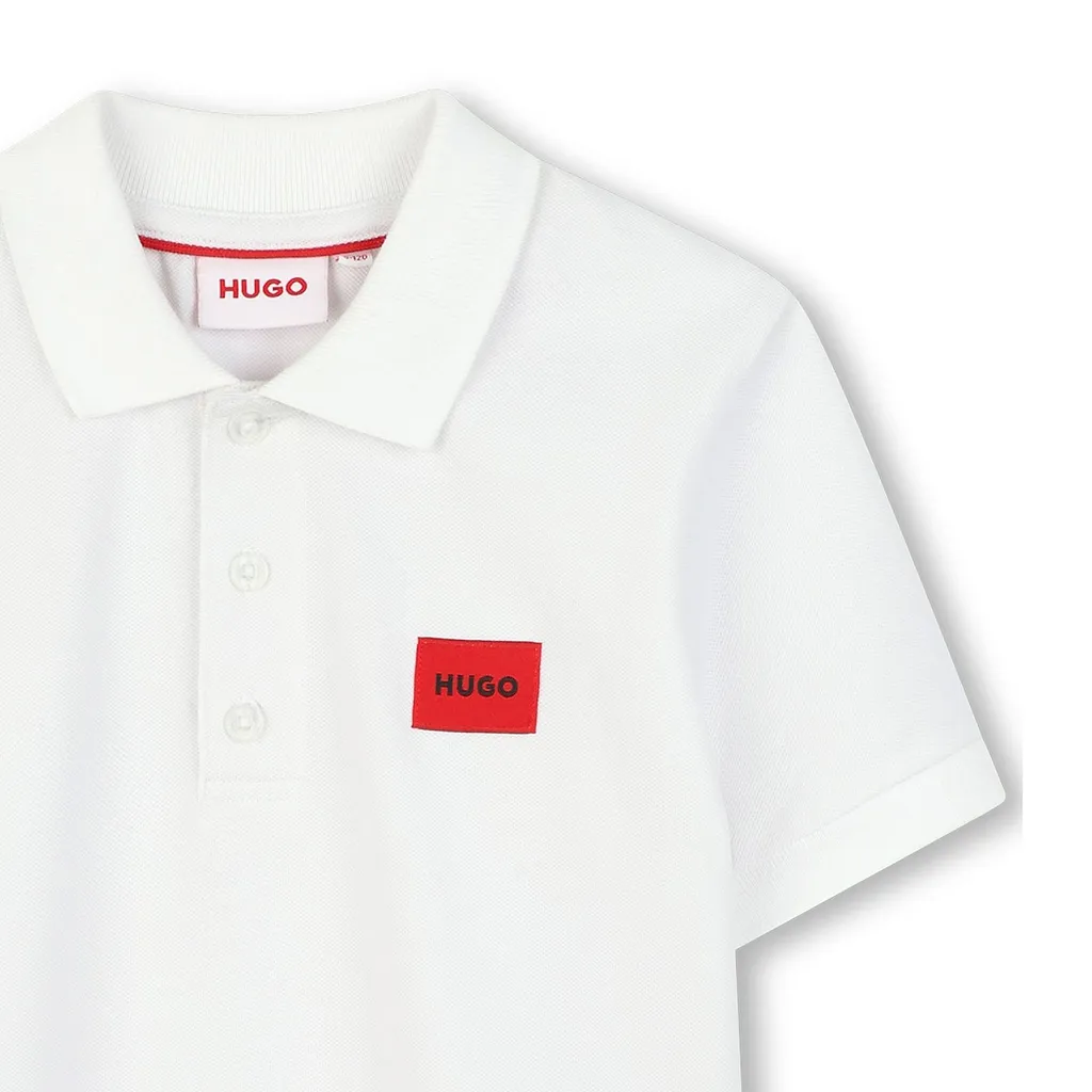 Logo-Patch Straight Polo Shirt