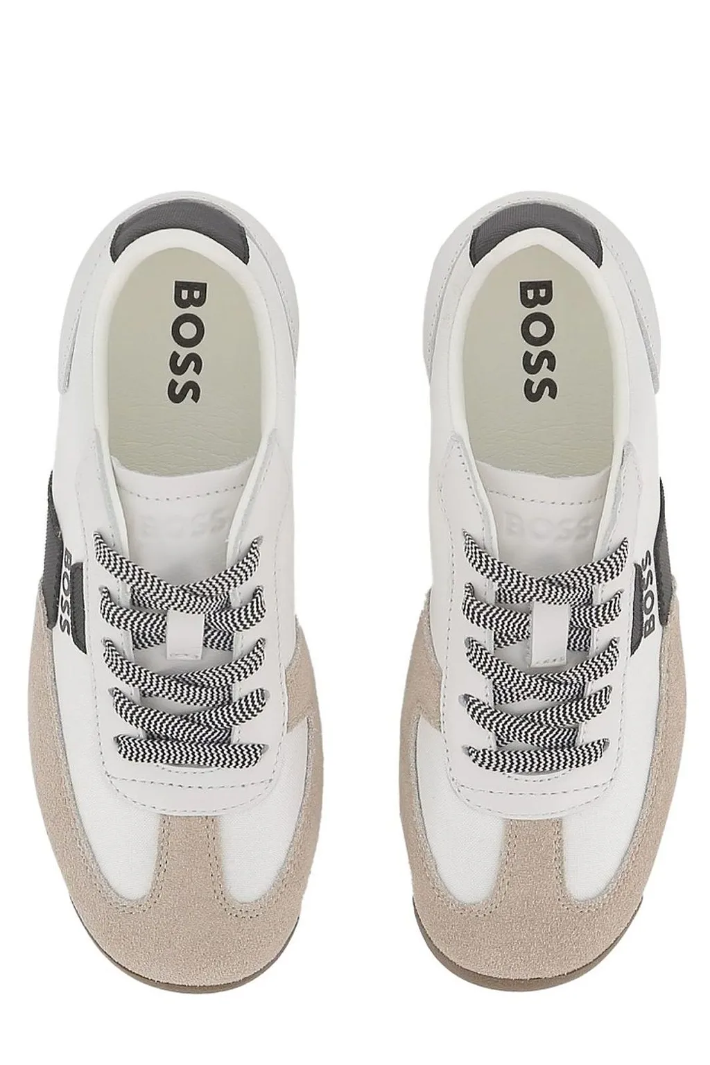 Hugo Boss Kids Logo-Print Lace-Up Sneakers