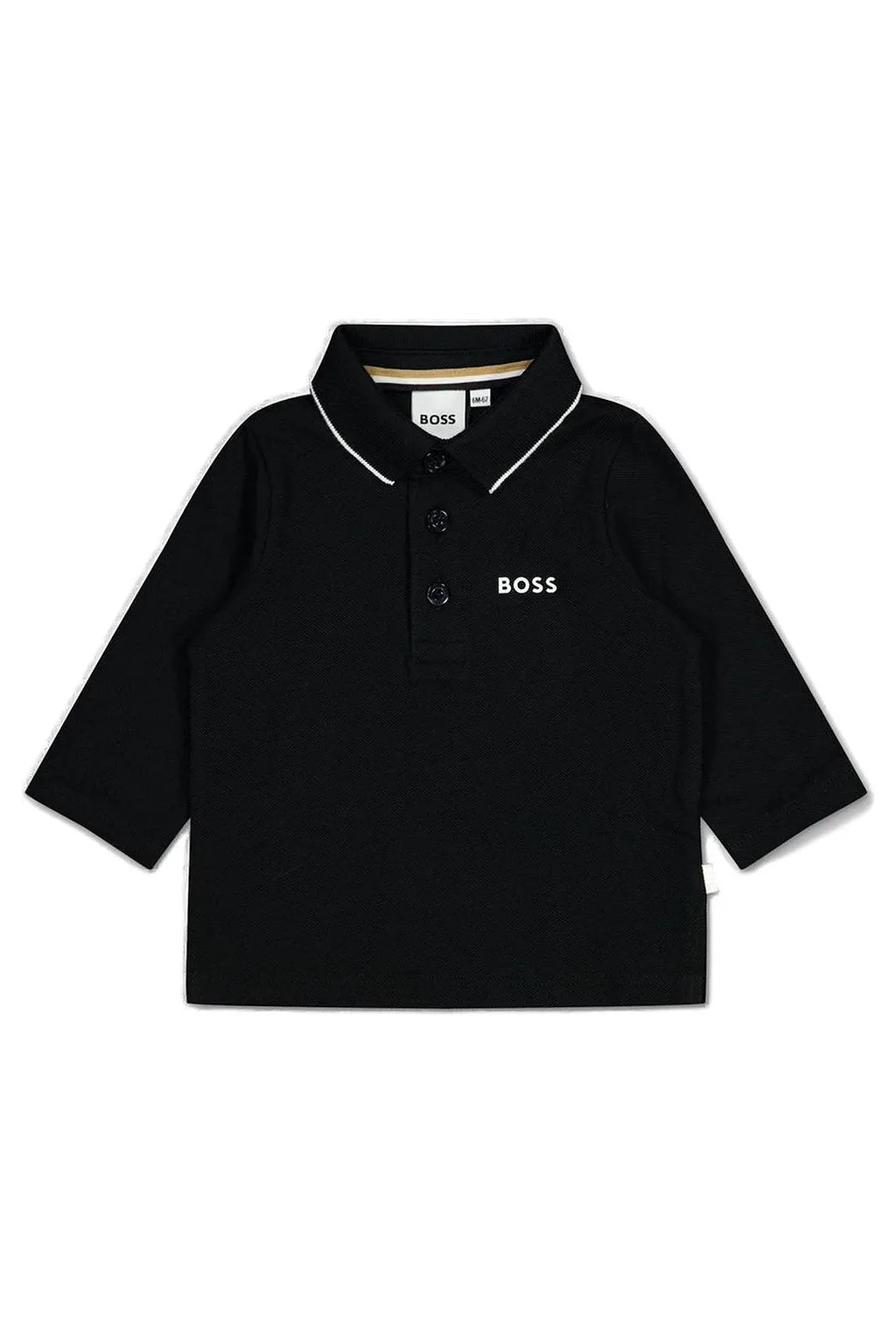 Boss Kids Button Detailed Long-Sleeved Polo Shirt