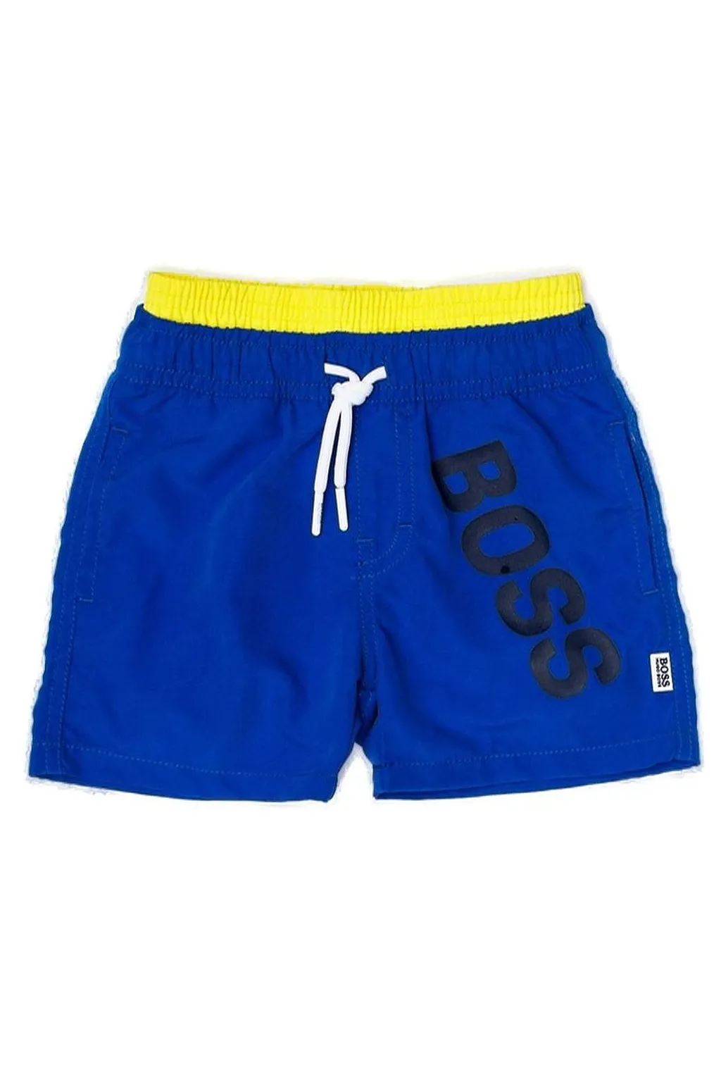 Hugo Boss Kids Logo Printed Swim Shorts