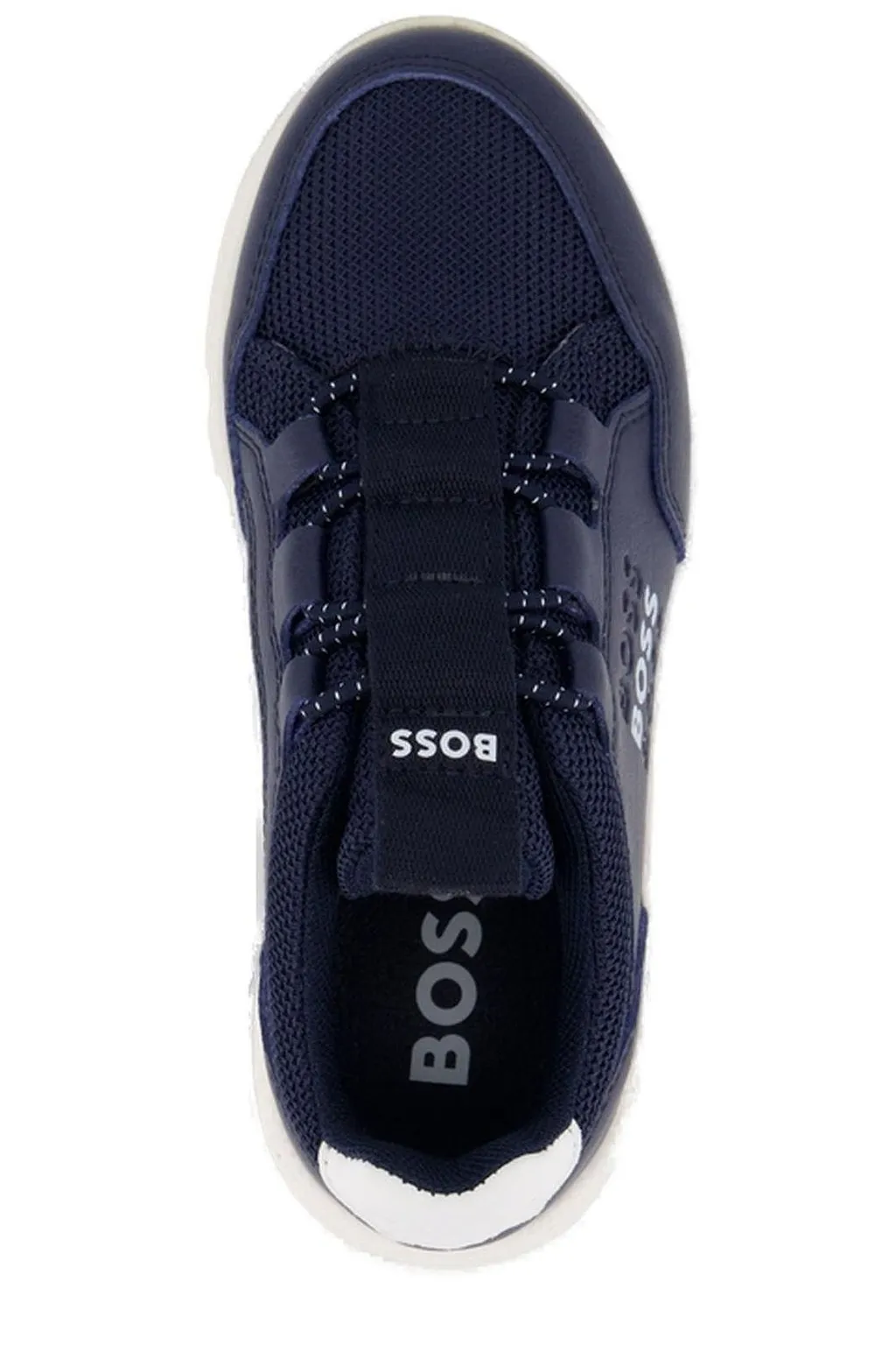 Hugo Boss Kids Mesh Lace-Up Low-Top Sneakers