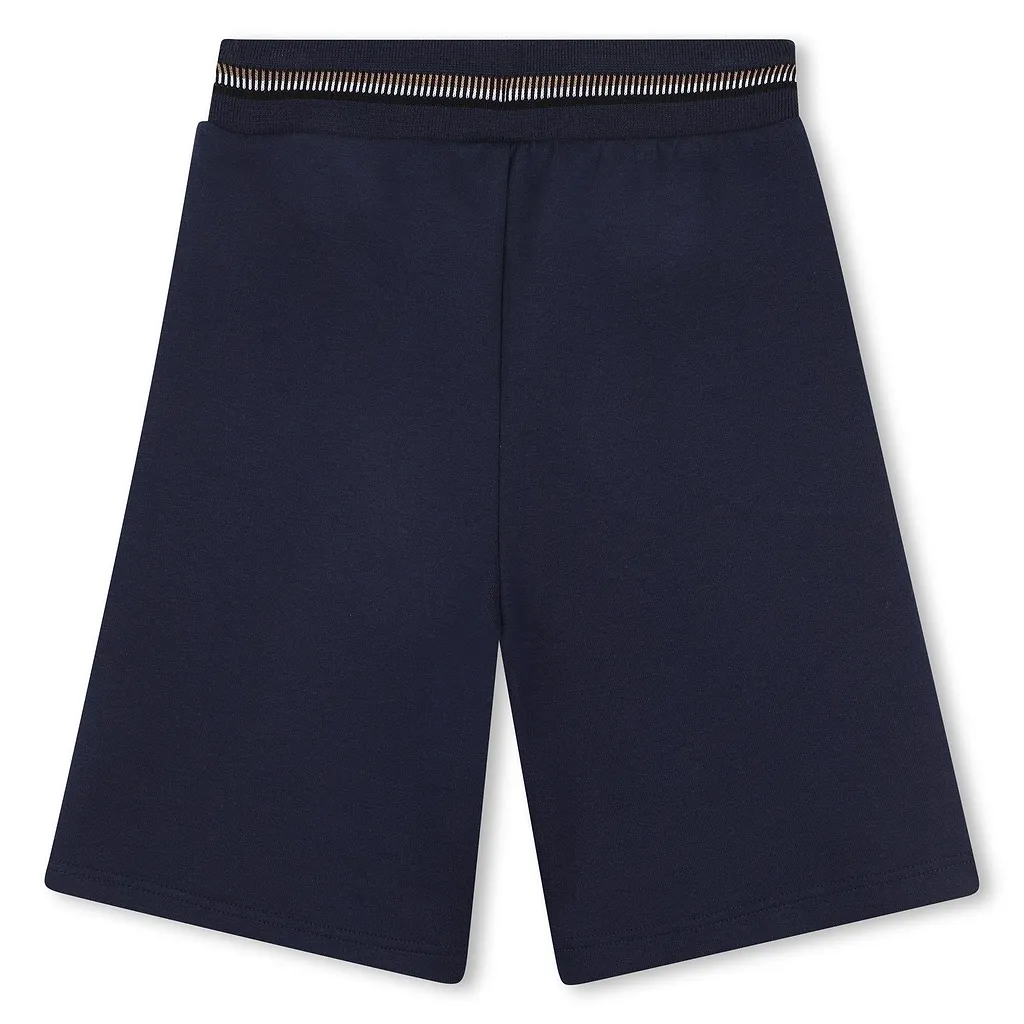 Hugo Boss Kids Striped Waistband Shorts