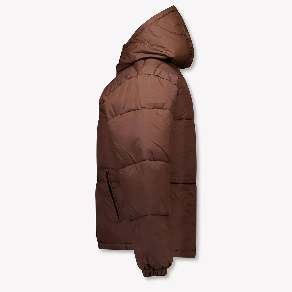 Logo Puffer Hooded Jacket
