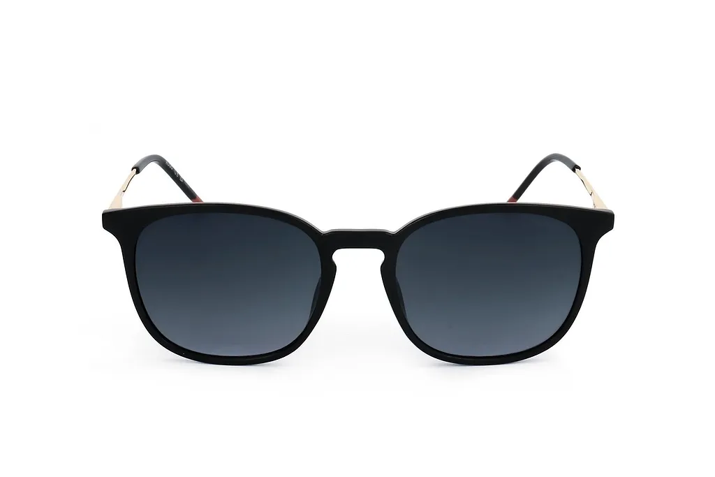 Hugo Rectangular Metal-Temple Sunglasses