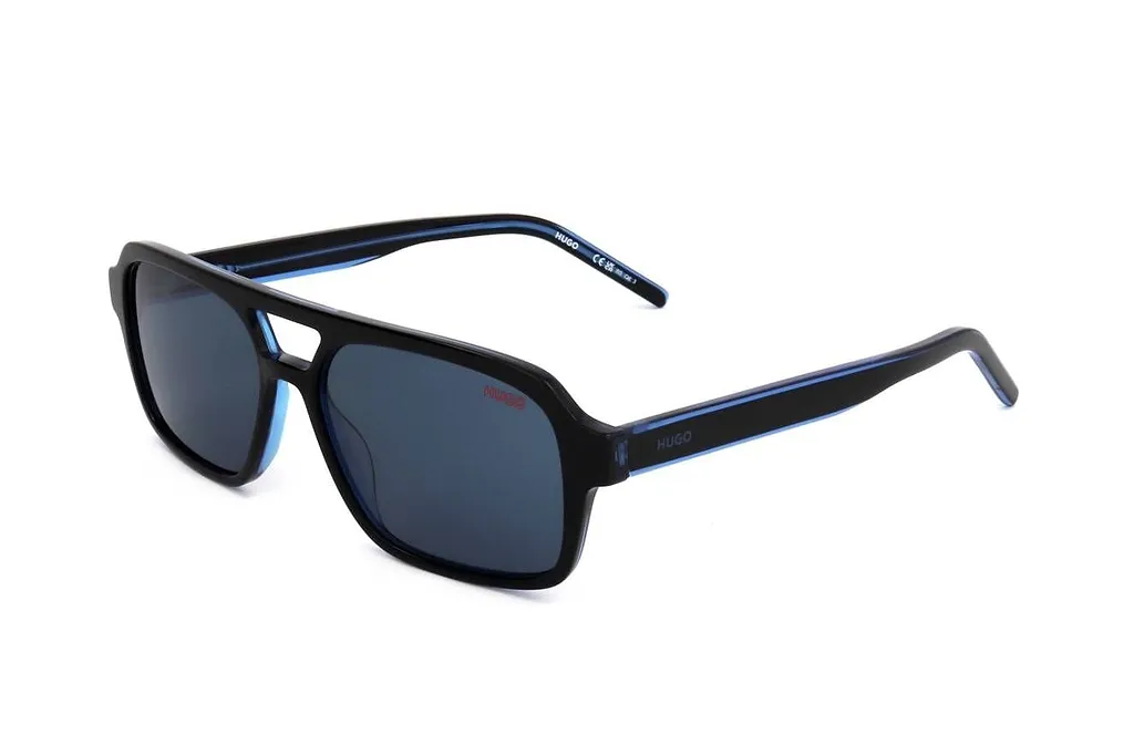 Hugo Rectangular Shield Sunglasses