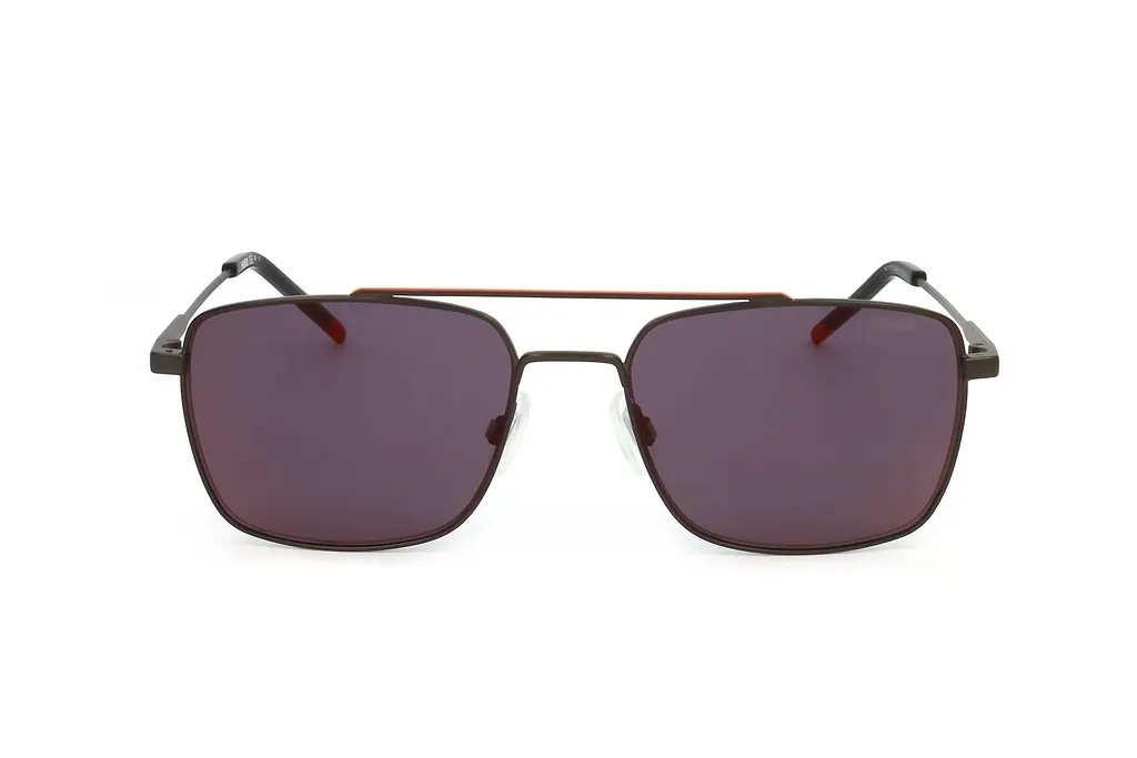 Hugo Rectangular Metal Sunglasses