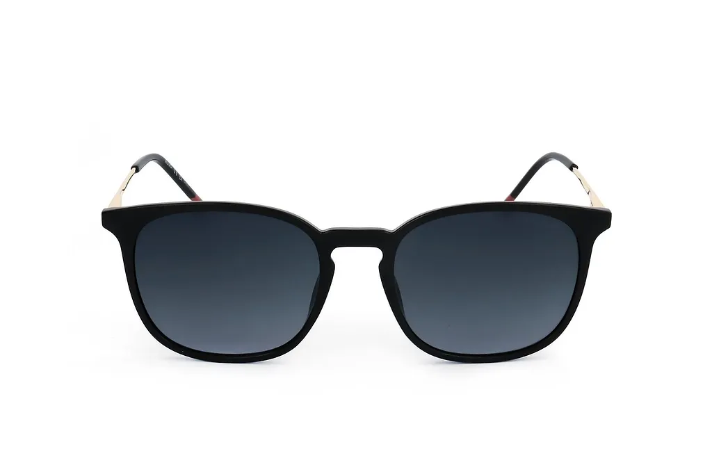 Hugo Rectangular Metal-Temple Sunglasses