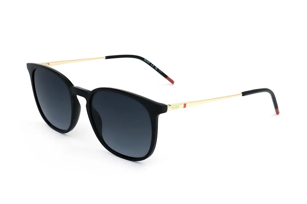 Hugo Rectangular Metal-Temple Sunglasses