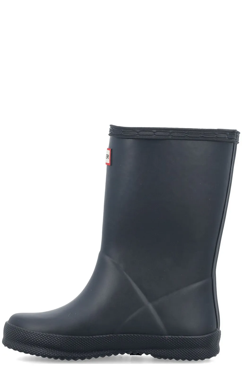 Hunter Kids Logo-Patch Round-Toe Wellies