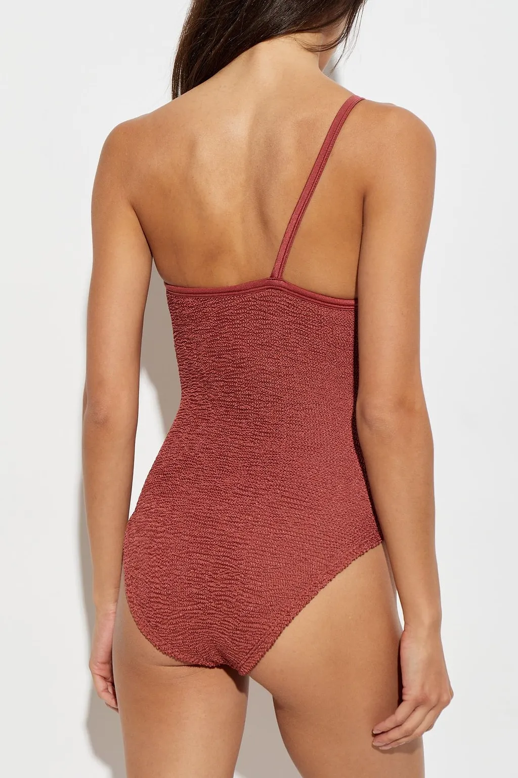 Hunza G Clara One-Shoulder Swimsuit
