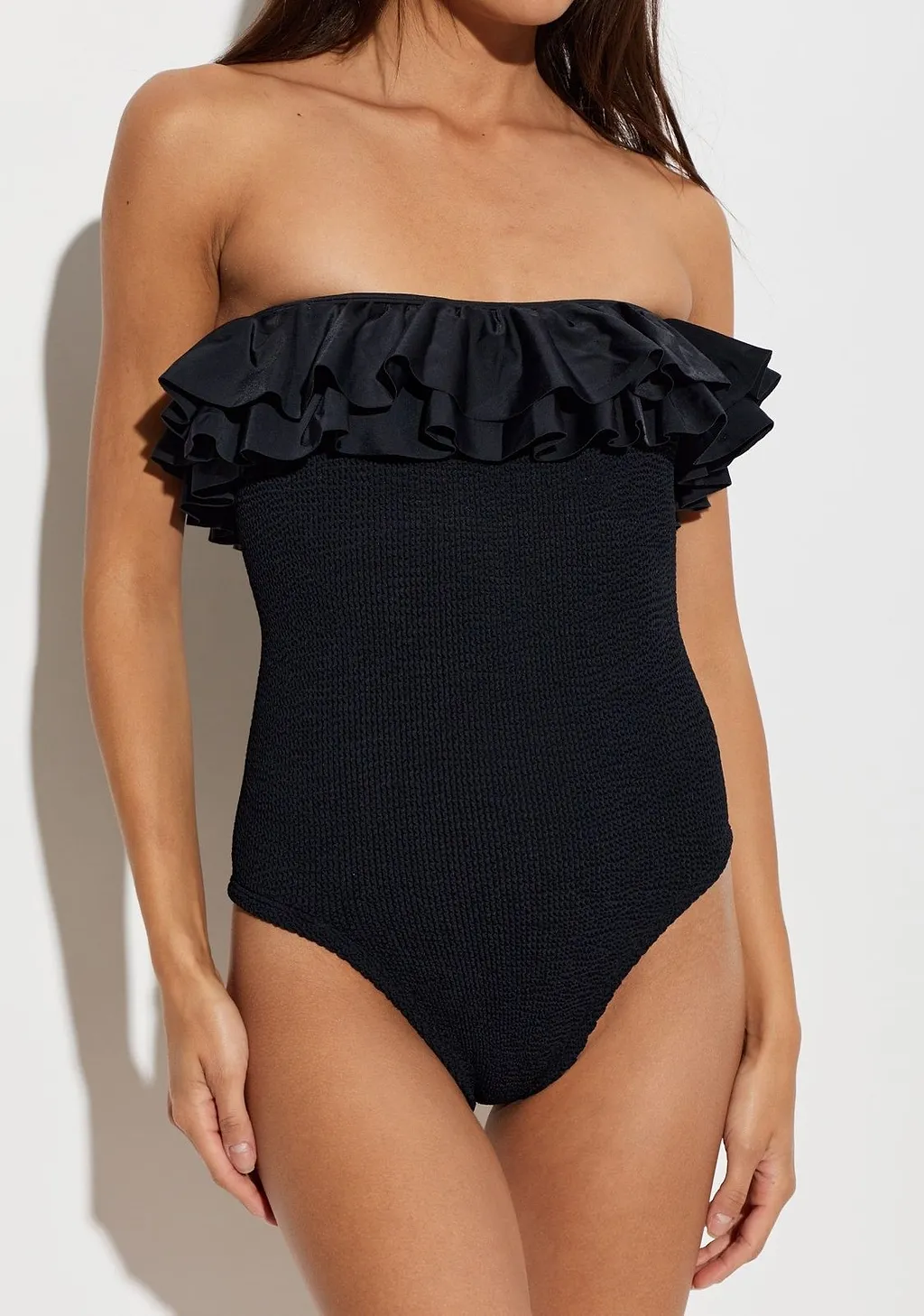 Eloise Ruffled Strapless Swimsuit