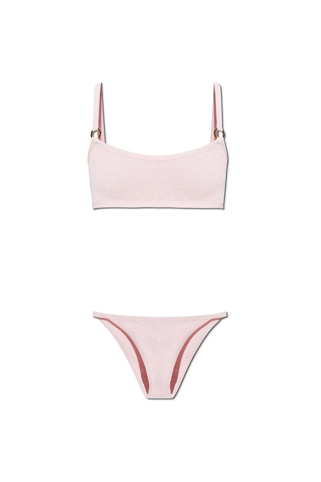 Hunza G Iris Bikini With Gold Hoops