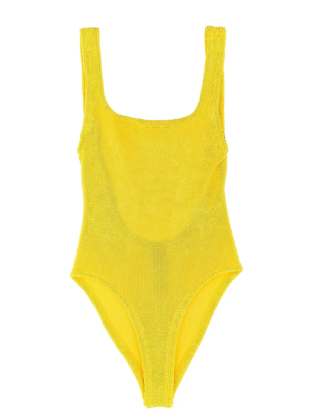 Hunza G Square Neck Crinkle Swimsuit