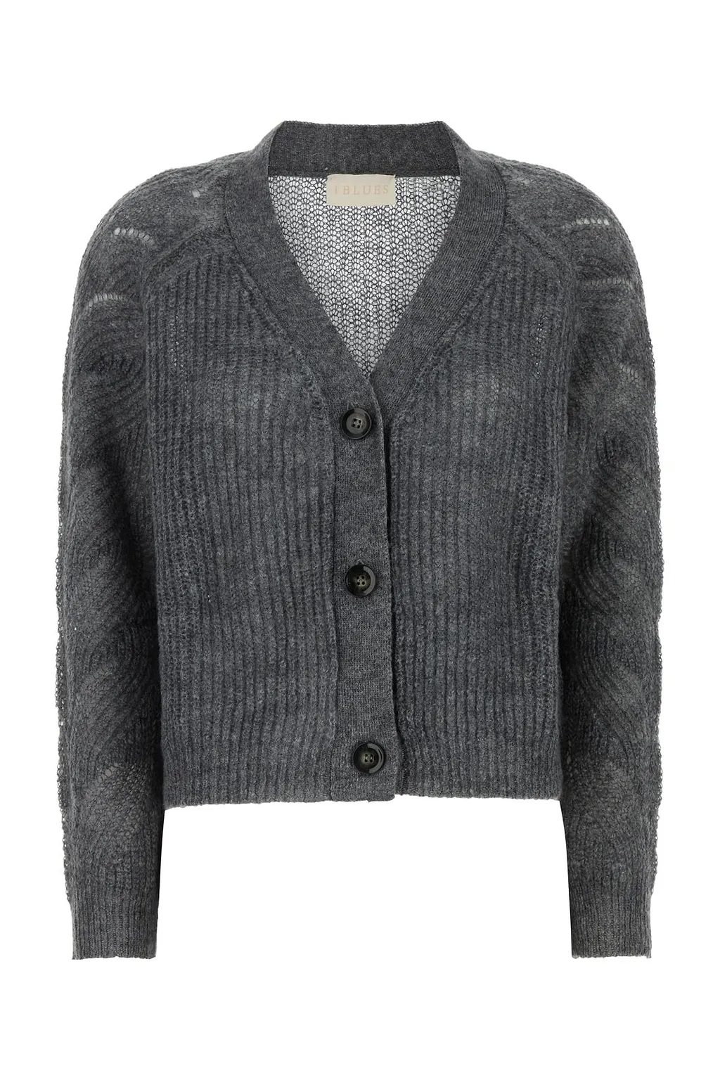 I Blues Buttoned Knit Cardigan