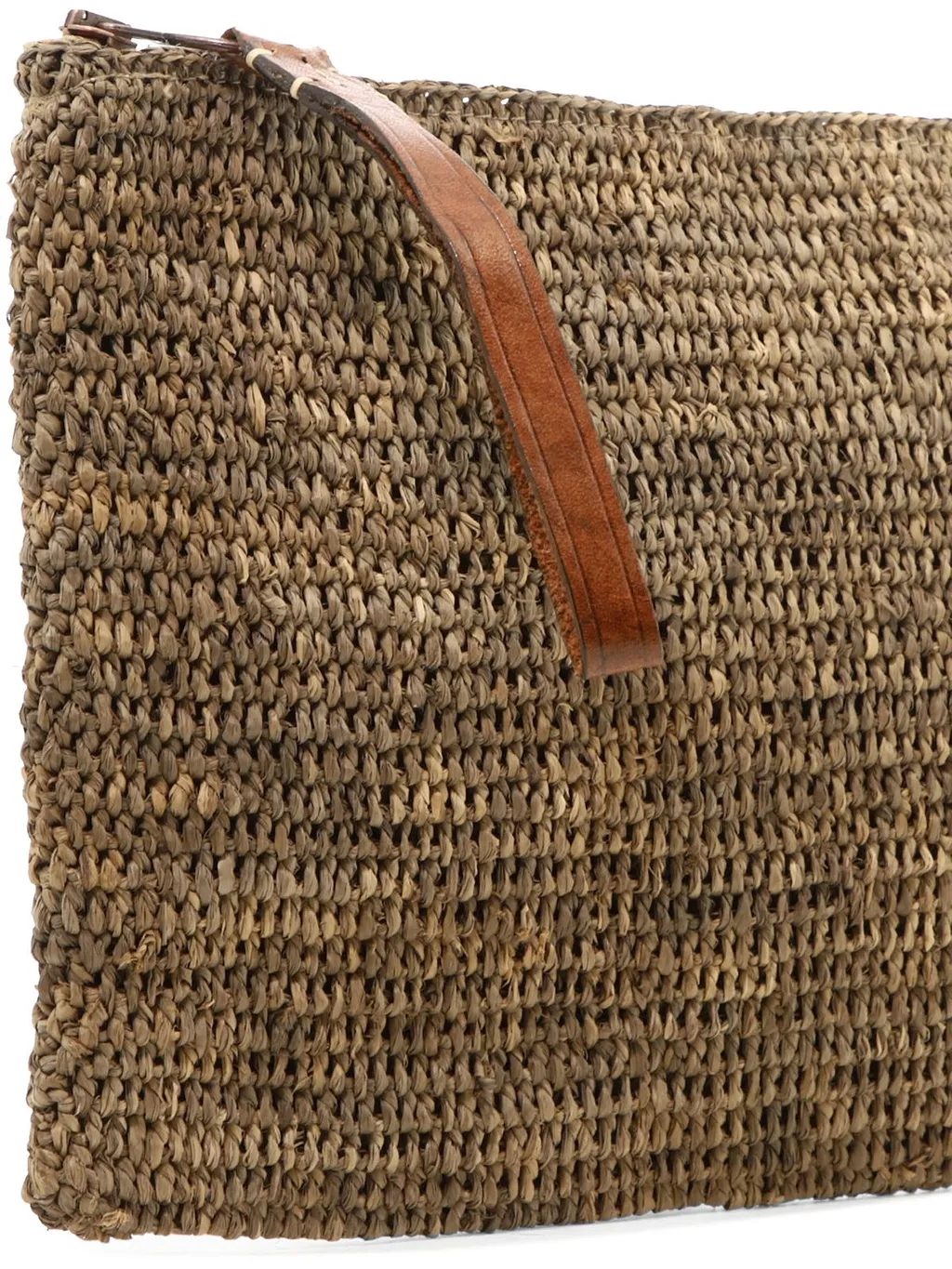 Ampy Woven Zipped Clutch Bag